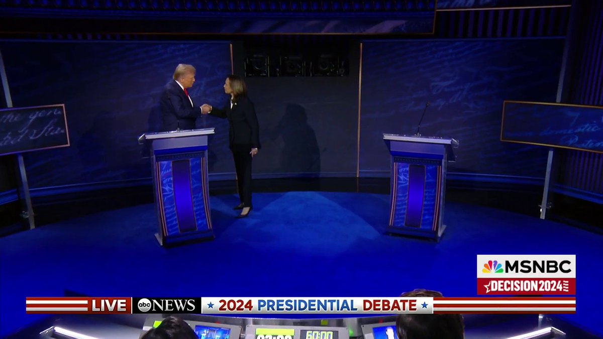 Vice President Kamala Harris and former President Donald Trump meet for the first time.