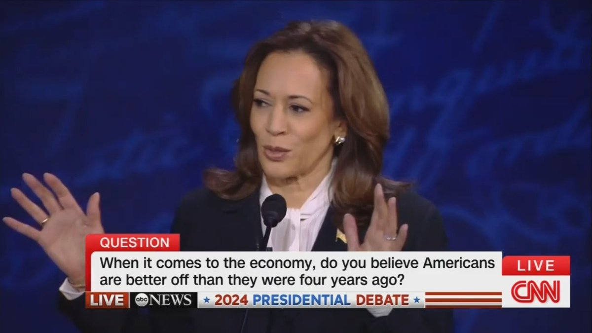 Vice President Harris: Let's talk about what Donald Trump left us. Donald Trump left us the worst unemployment since the Great Depression. Donald Trump left us the worst public health epidemic in a century. Donald Trump left us the worst attack on our democracy since the Civil War