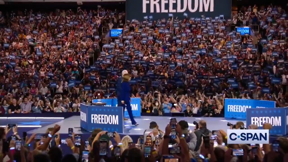 Trump: "People aren't going to the rallies." The rallies: