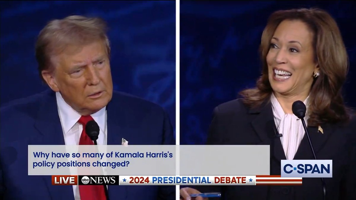 Former President Trump to Vice President Harris: "Wait a minute. I'm talking now. If you don't mind. Please. Does that sound familiar?"