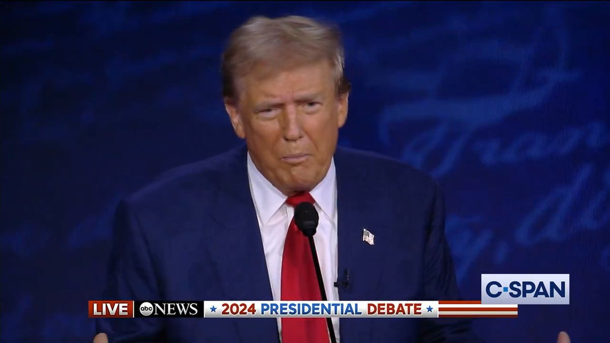 Former President Trump closing statement.