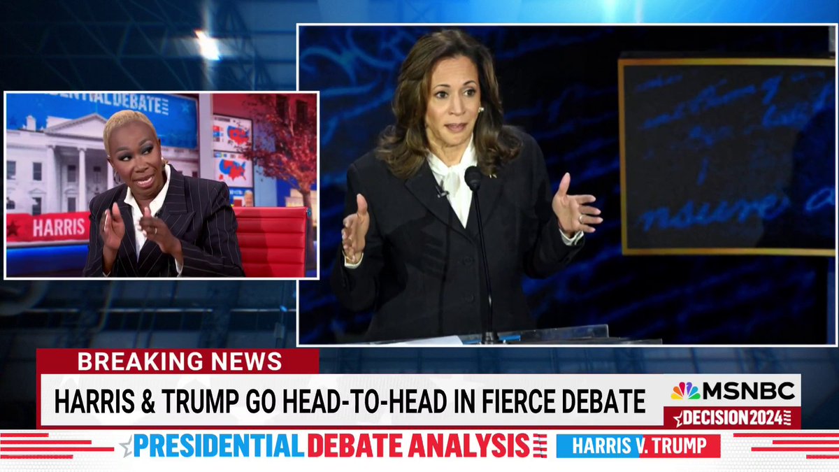 "Donald Trump got destroyed in this debate, because he can't control his mind. And you don't want a president of the United States that is not in full control of his mind." -Joy Reid on former president Donald Trump's performance at #Debate2024 vs. Vice President Kamala Harris
