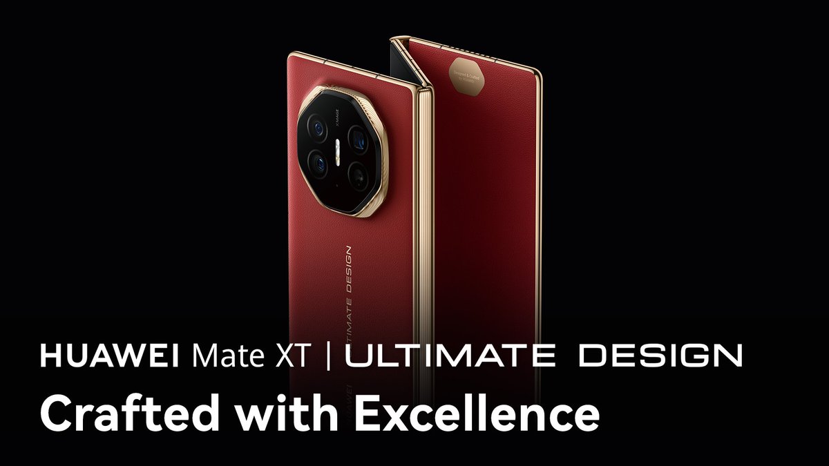 The world’s first triple foldable phone has arrived. Breaking boundaries and redefining possibilities. Delivering an immersive and dynamic experience completely unlike anything you have ever imagined. #HUAWEIMateXT #ULTIMATEDESIGN