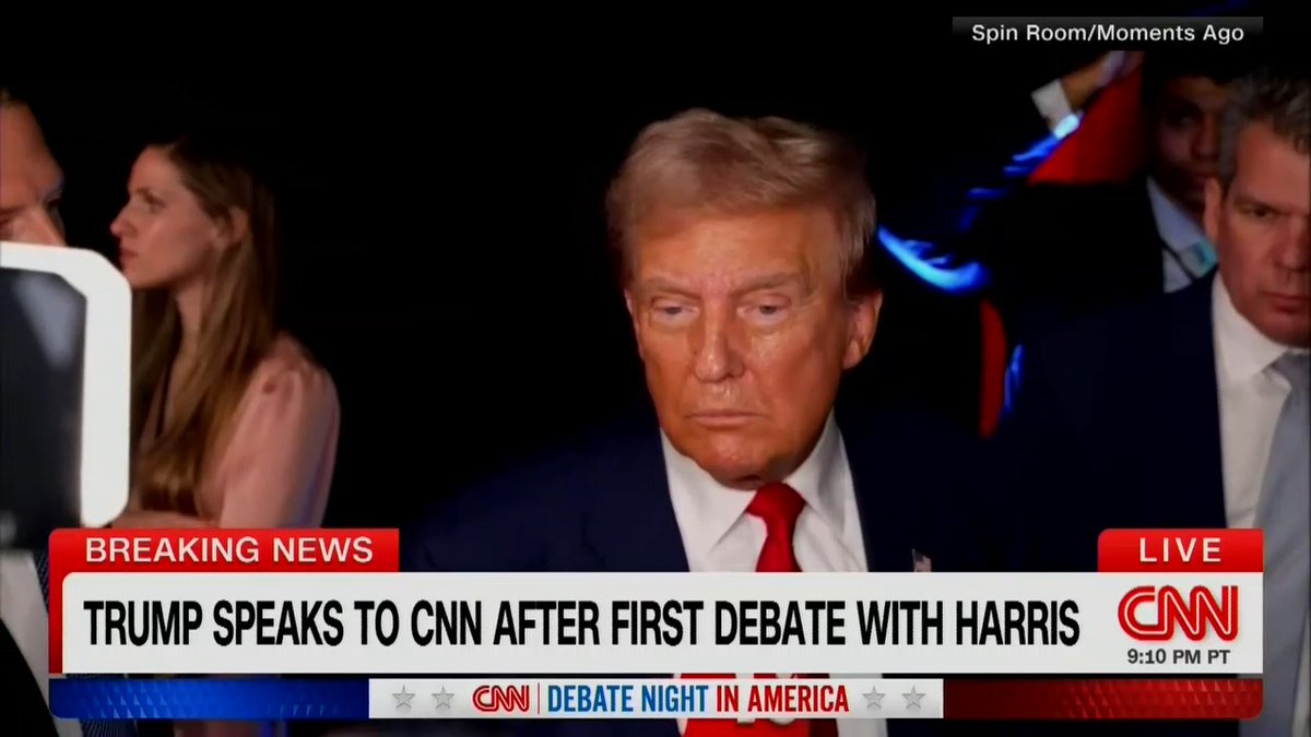 Q: You were asked if you would veto a national abortion and you did not say yes or no. What is your answer? Trump: I answered it perfectly Q: Yes or no? Trump: *walks away*