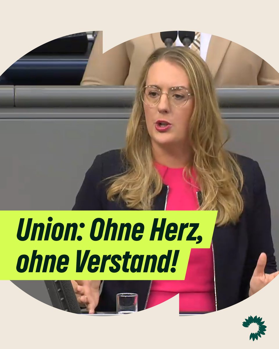 "Die Union macht Politik nicht nur ohne Herz, sondern auch ohne Verstand." 👇 Klare Worte von Katharina Dröge bei der #Generaldebatte.