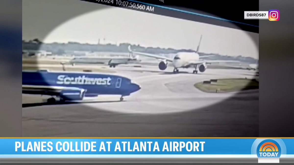 Video shows the moment two Delta planes collided on the taxiway at Hartsfield-Jackson Atlanta International Airport, leaving passengers rattled and one of the aircrafts severely damaged. Tom Costello reports on the details.