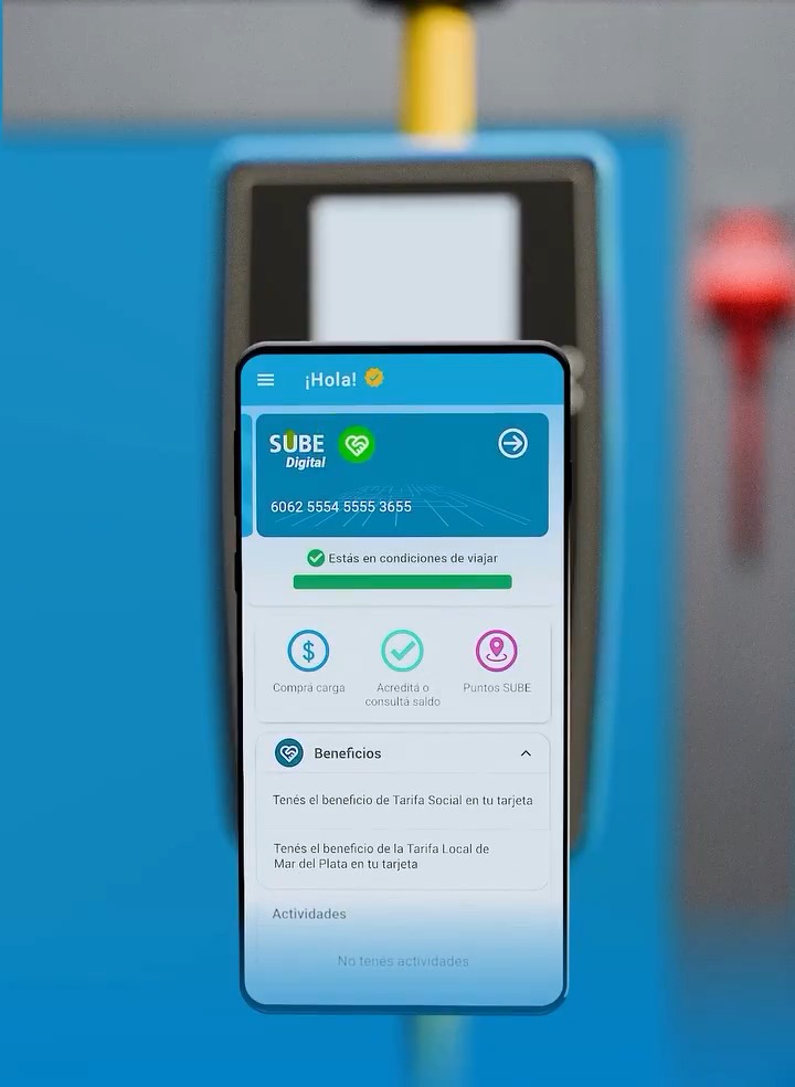 "SUBE Digital": Por el comienzo de su activación