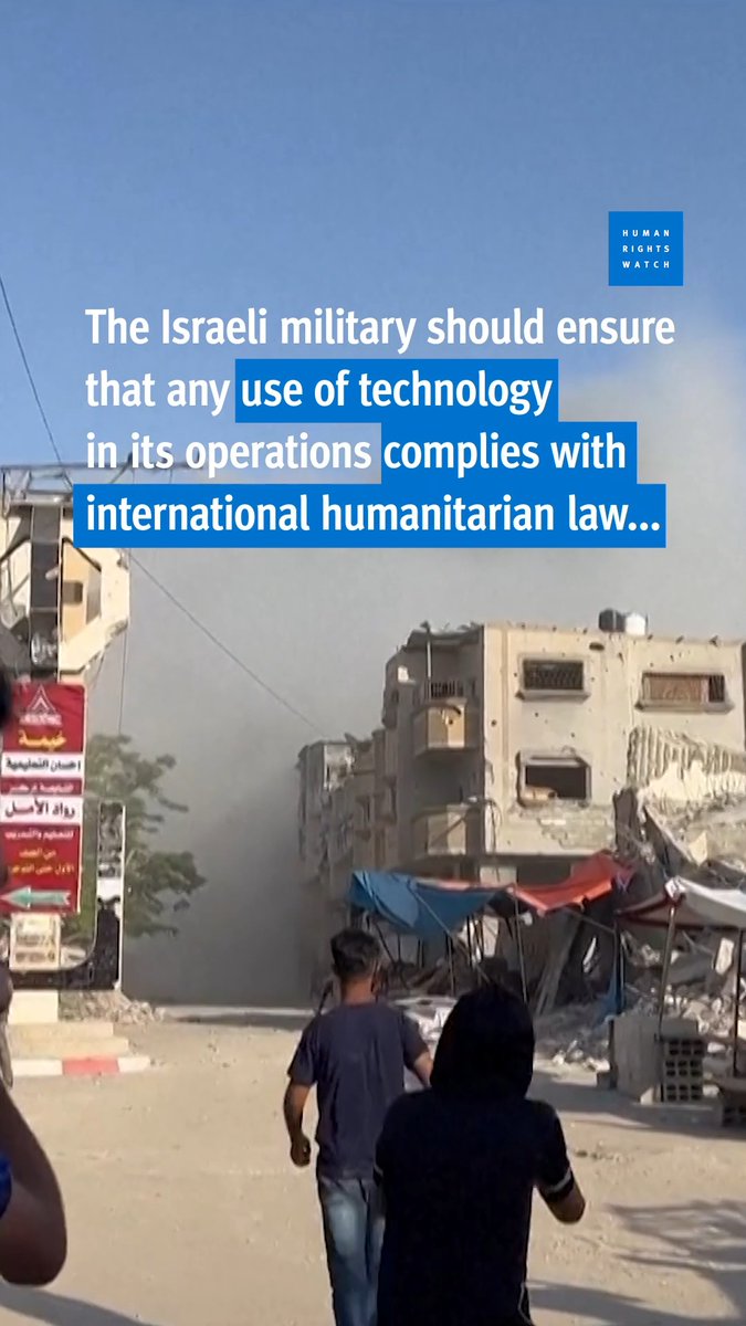 New, from Human Rights Watch: The Israeli military’s use of surveillance technologies, AI and other digital tools in Gaza could be increasing the risk of civilian harm. These tools raise grave ethical, legal and humanitarian concerns.
