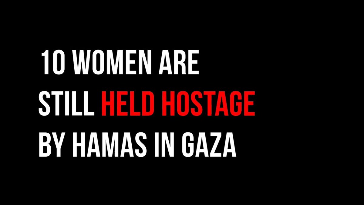 11 months. These Israeli women were kidnapped by Hamas and have been held hostage for over 300 days. Don’t look away.