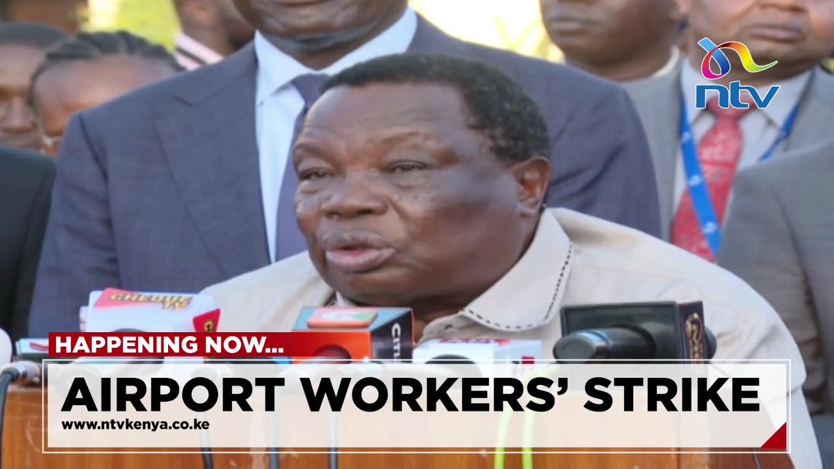 COTU's Francis Atwoli: We have received Adani-JKIA takeover deal documents. Govt and KAA shall not, shall is mandatory, shall not enter into any final agreement without concurrence with aviation workers.