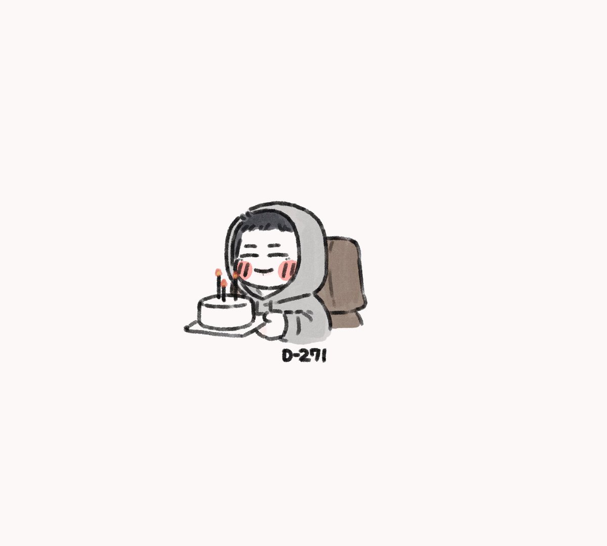 ૮₍˶ •̅ •̅ ˶₎ა 두두 생축🎉 /づ =͟͟͞͞🅁🄼 🄳🄰🅈 🎂💕 #남주니를기다리며 D-271