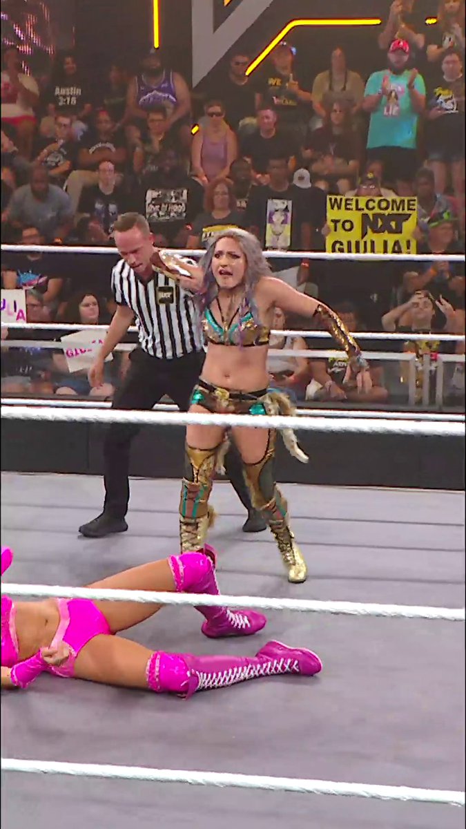 Giulia is just getting started. 😤 GIULIA ＝ ジュリア #WWENXT
