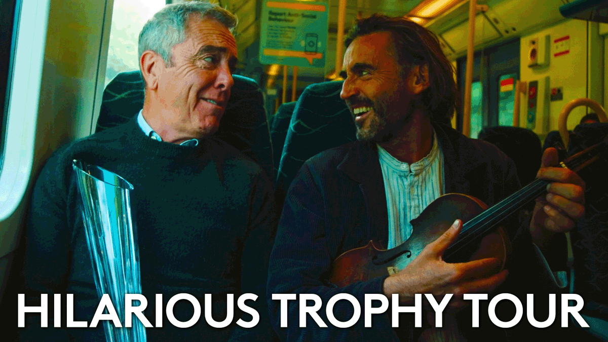 The Golfer 🏌️♂️ The Butcher 🥩 The Farmer 🐂 Local hero Jimmy Nesbitt was tasked with delivering the Amgen 🧪🔬🧬 Amgen Irish Open trophy to Royal County Down… with some help from the public.