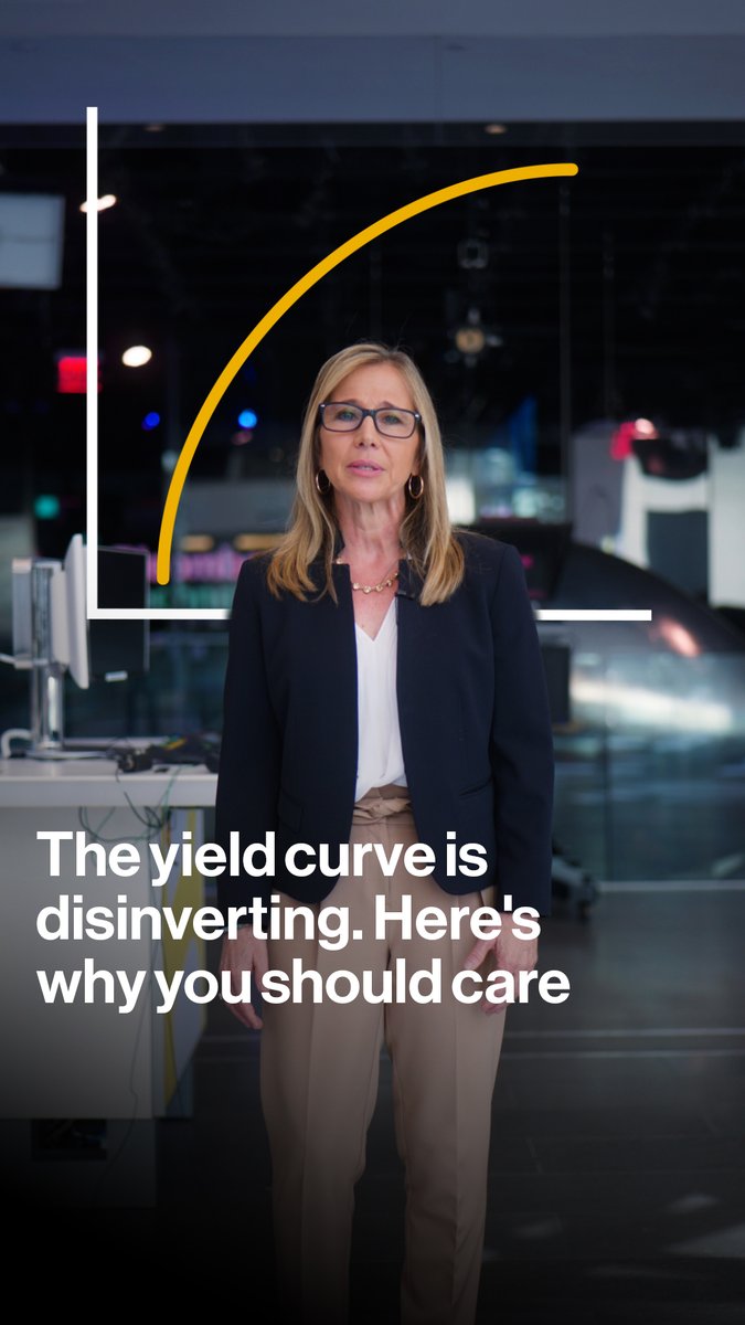 Almost every recession since 1955 has been preceded by an inverted curve, except recently when it inverted in 2022. Liz Capo McCormick explains what a yield curve is and how a curve disinversion could signal a downturn is soon approaching