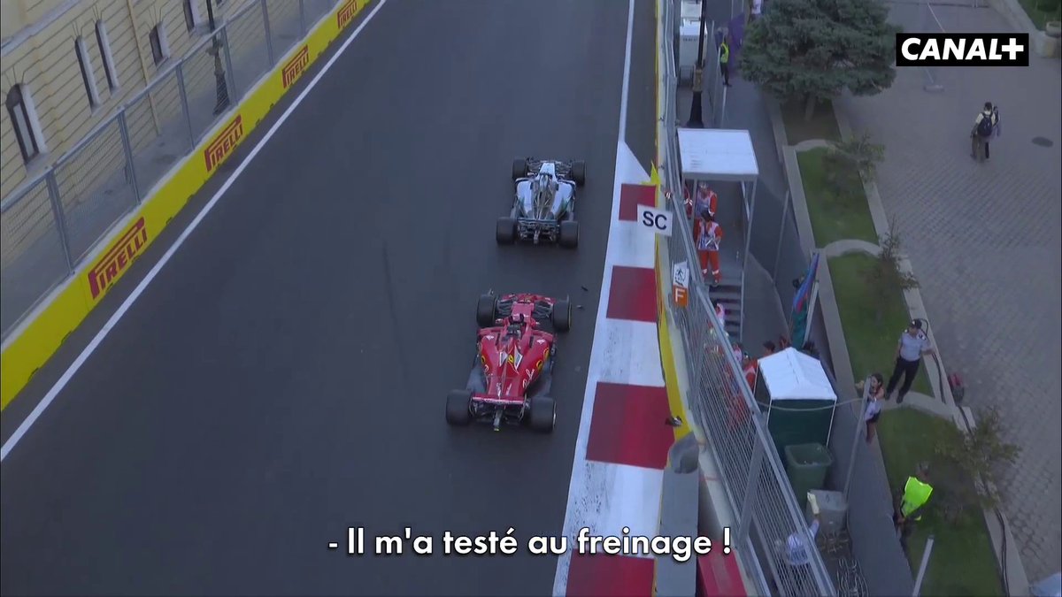 Ricciardo qui recule sur Kvyat, Hamilton qui tire tout droit, les Red Bull et les Force India qui s'accrochent, Bottas qui crève, les pneus qui explosent, "Ericsson hit us"... Il se passe toujours quelque chose en Azerbaïdjan : quel moment retenez-vous ? 🇦🇿 #AzerbaijanGP #F1