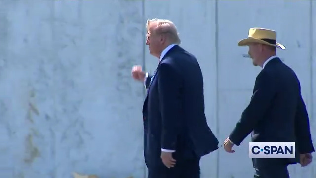 🚨 NOW: President Trump just arrived at the Flight 93 memorial in Shanksville, PA You can tell by watching him that he genuinely cares about these innocent victims and heroes who perished trying to retake the plane on 9/11 The people’s president 🇺🇸