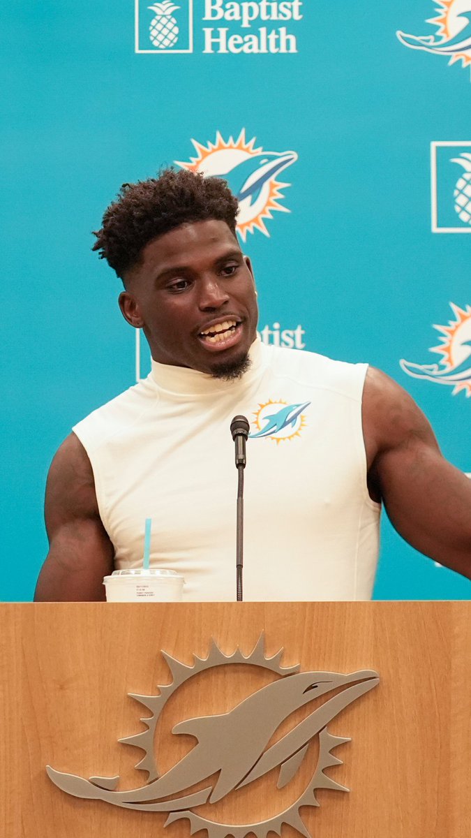 Miami Dolphins wide receiver Tyreek Hill acknowledged Wednesday that he could have handled himself better during his traffic stop, but said he still wants one of the officers involved in the incident dismissed from the police force.