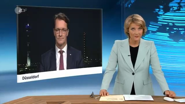 Im heute journal lobt NRW-Ministerpräsident Hendrik Wüst die Zusammenarbeit mit den Grünen beim Thema Innere Sicherheit: „Wir in NRW zeigen, dass Verantwortung und Konsens über politische Lager hinweg funktionieren.“