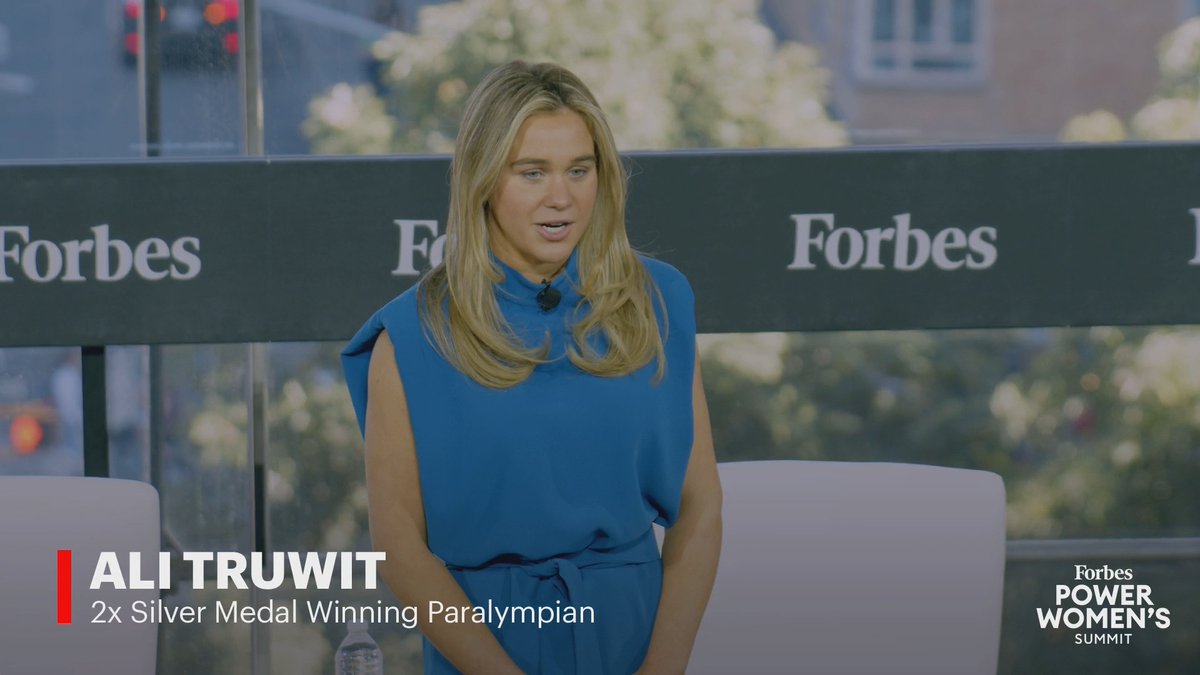 "I can and will reclaim my life one step at a time...Battle a shark, lose a limb, work to recover, make the Paralympics and medal, all in a year." Paralympian Ali Truwit spoke about turning tragedy into triumph at the #PowerWomensSummit in New York City.