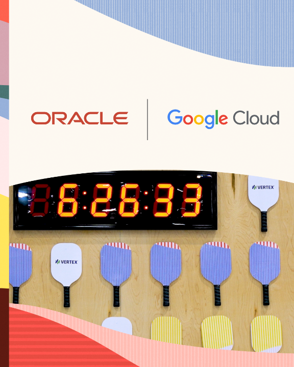 Playing doubles with @GoogleCloud—on and off the court! Celebrating our new partnership at #CloudWorld with a friendly game of pickleball.