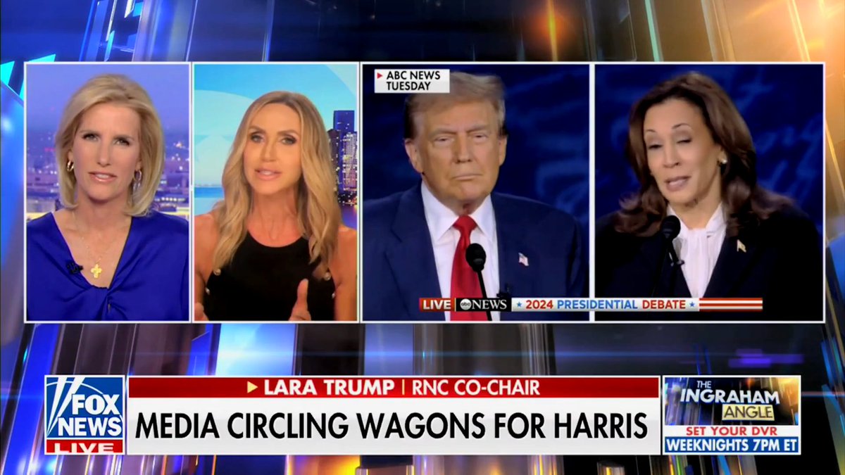 RNC Co-Chair Lara Trump: Kamala Harris “didn't say a single thing that convinced anybody in this country that she deserves their vote, and they are having a big problem with that right now.”