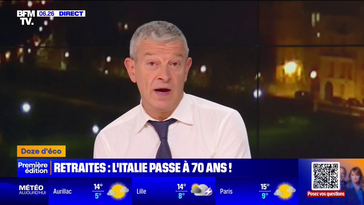 Italie: le ministre de l'Économie souhaite la retraite à 70 ans Par Nicolas DOZE - LCI