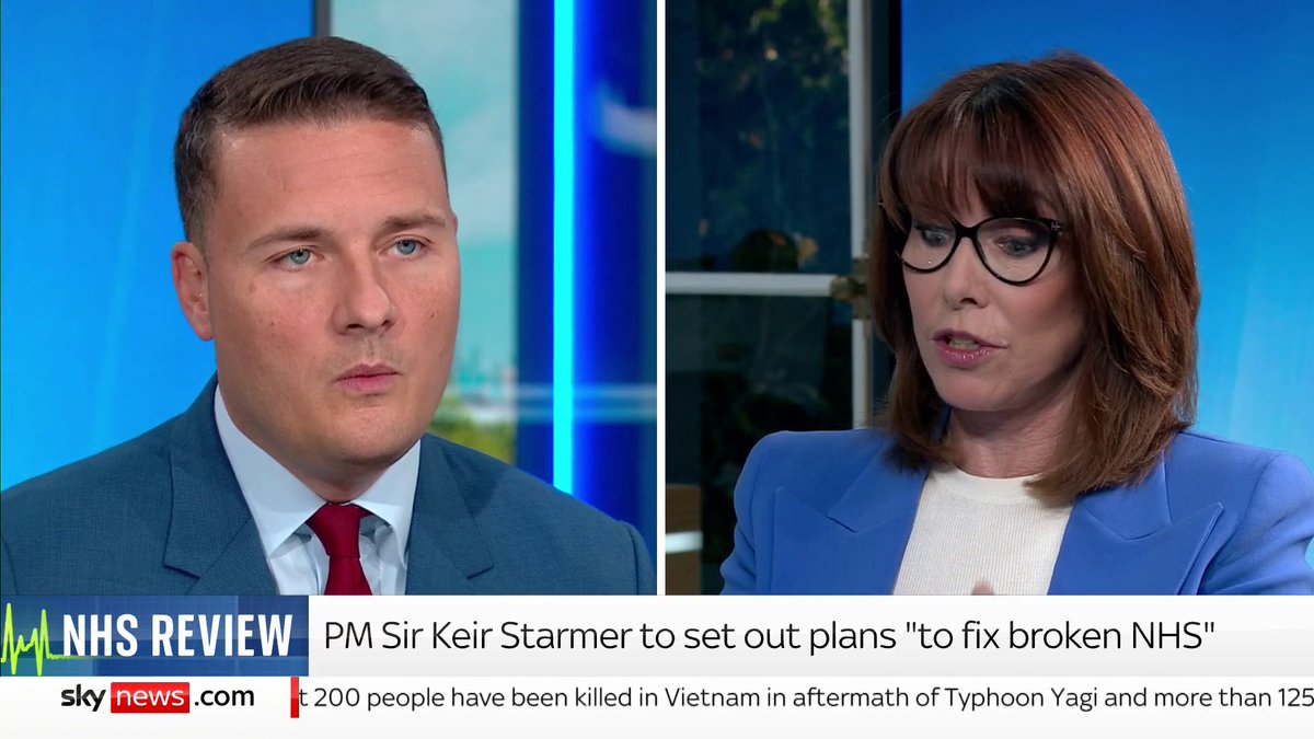 "Given the dire straits that the NHS is in, should you really be nicking money off pensioners?" - Kay Burley Health Secretary Wes Streeting says pensioners 'will still be better off' this winter than they were in 2023. ➡️ 📺 Sky 501 and YouTube