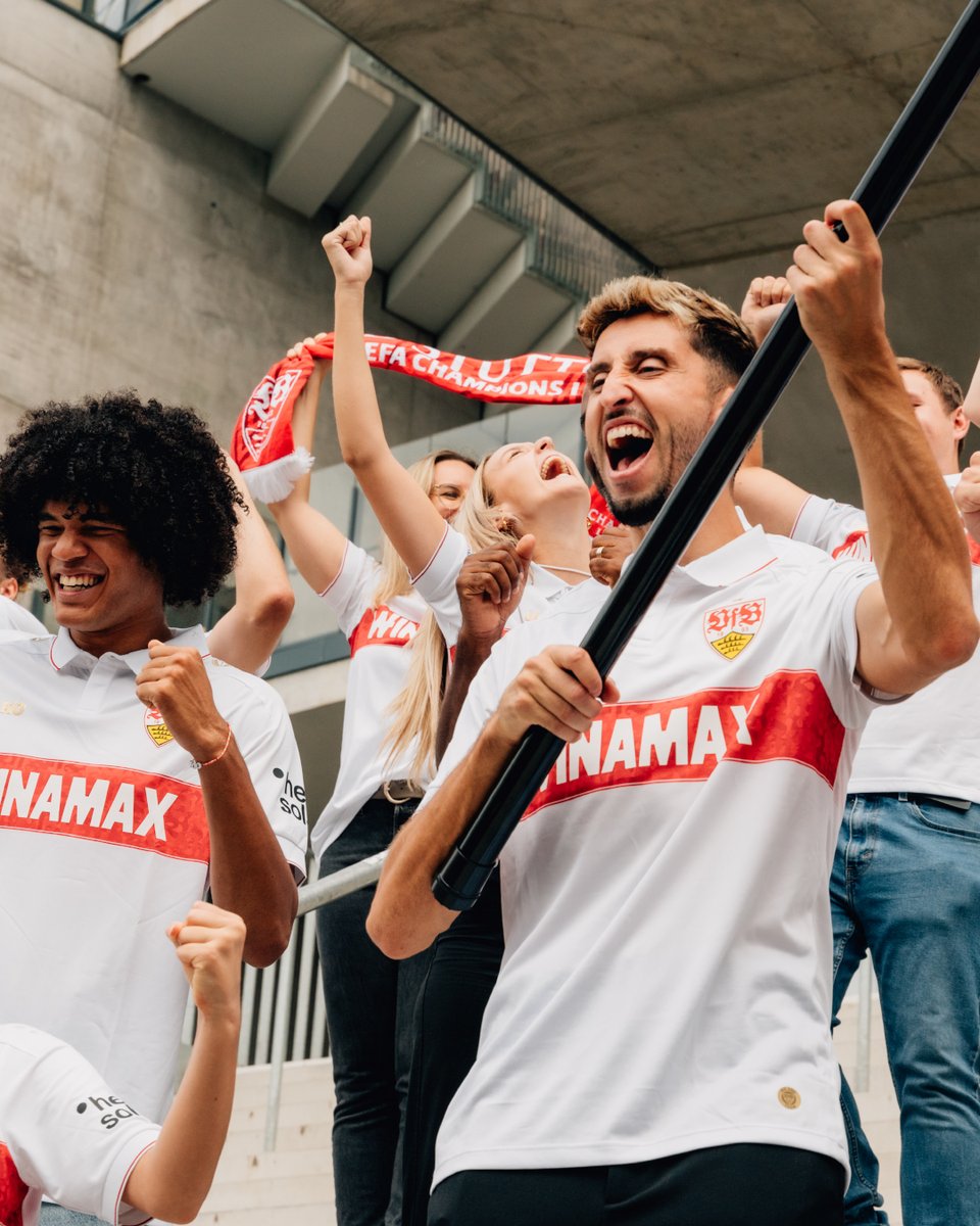 Getragen von Stolz! Mit dem Brustring durch Europa. 🤍❤️ Das VfB-Trikot für die UEFA Champions League 2024/2025 ist ab sofort im Onlineshop und in allen stationären Fanshops erhältlich. 🔗 Zum Shop: JAKO AG I #VfB #CLTrikot #ChampionsLeague #vfbstuttgart #getragenvonstolz #vfbstuttgart1893 #auscannstatt