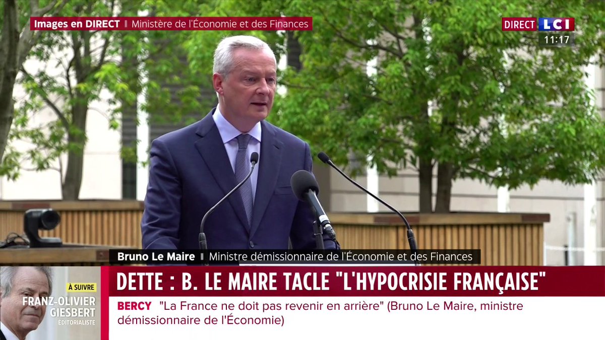 "Le réveil sera douloureux pour la France et pour les Français", Bruno Le Maire qui dénonce "l'hypocrisie française" des "somnambules qui proposent de dépenser toujours plus d'argent public"