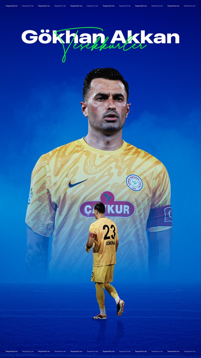 Güle Güle Kaptan Dile kolay, 2015-2016 sezonunda kapısından içeri girdiğin Çaykur Rizespor'umuzda nice zorlukları birlikte göğüsledik, nice başarıları birlikte kutladık. Yolun açık olsun Gökhan. Gökhan Akkan
