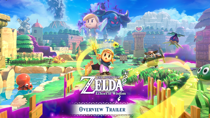 Use Zelda’s wisdom and your prowess to explore Hyrule, dungeons, and the eerie Still World inside the rifts that have stolen away Link and the King of Hyrule in the latest entry in The Legend of #Zelda series. The Legend of Zelda: #EchoesofWisdom comes to #NintendoSwitch on 9/26.
