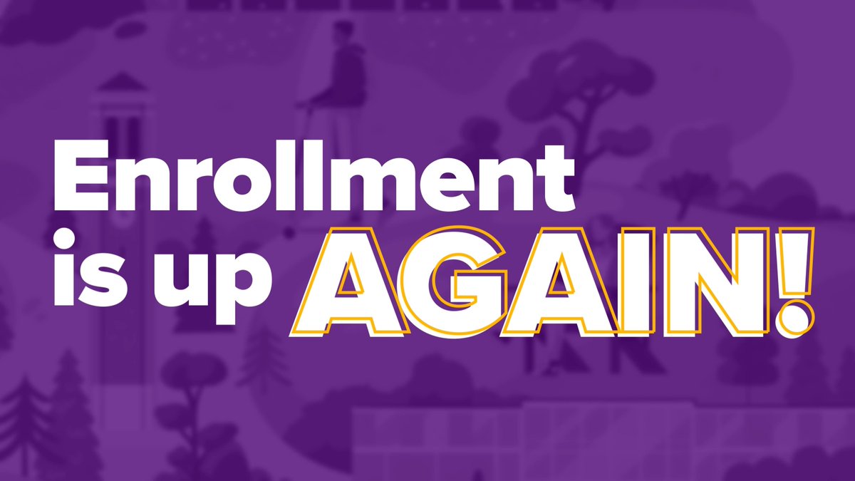 Enrollment is up again! 📈 Read more ➡️