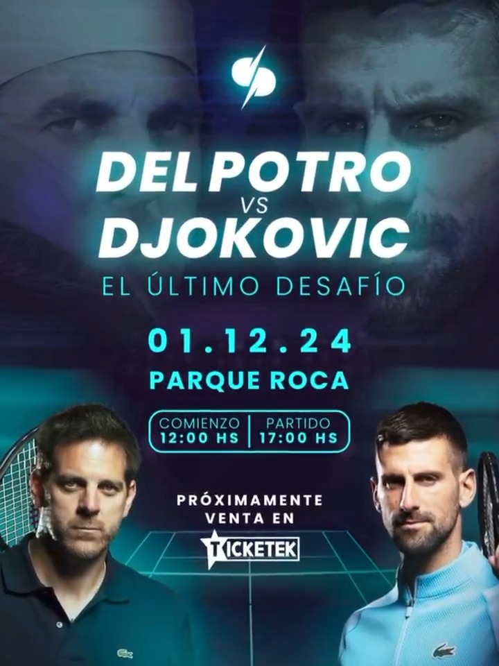 "Parque Roca": Porque Juan Martín del Potro anunció que jugará su último partido en Argentina ante Novak Djokovic