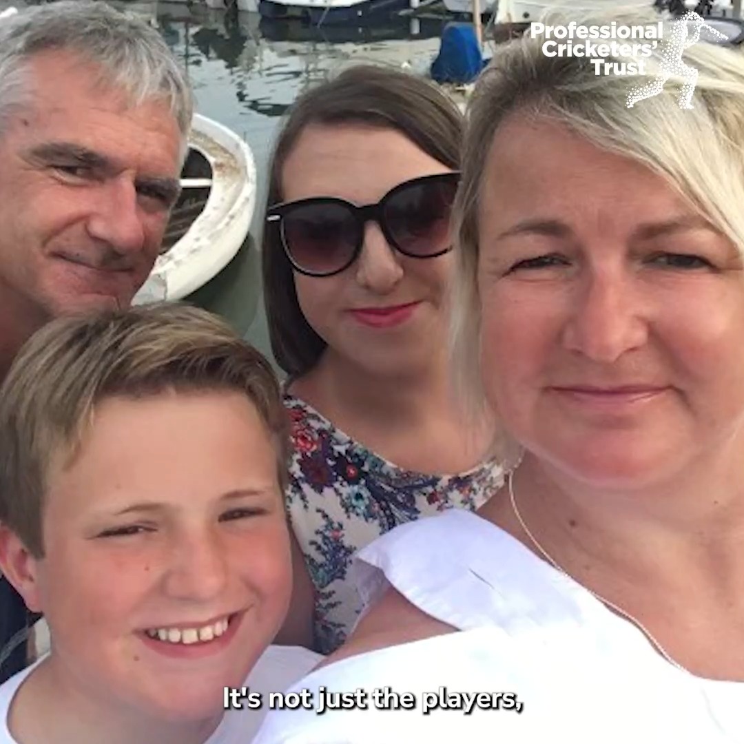 We were incredibly grateful to Steve James for so bravely speaking about the passing of his daughter Bethan 🙏 His story was shared at the 2022 Finals Day to highlight one of the many ways the Trust supports current &amp; former cricketers.