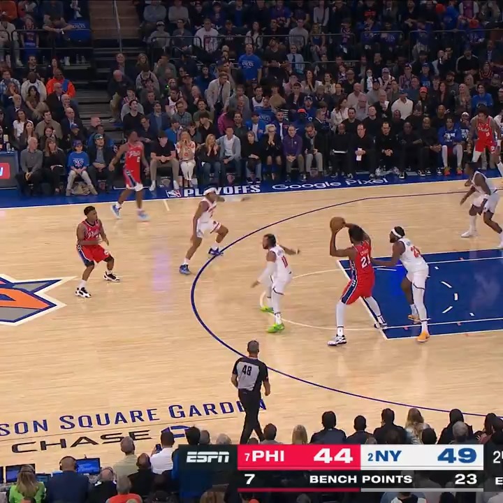 Joel Embiid embodies dominance. Post moves. Finesse. Power. Skill. ...and 34.7 PPG in 33.6 MPG last year 🤯 #BESTofNBA
