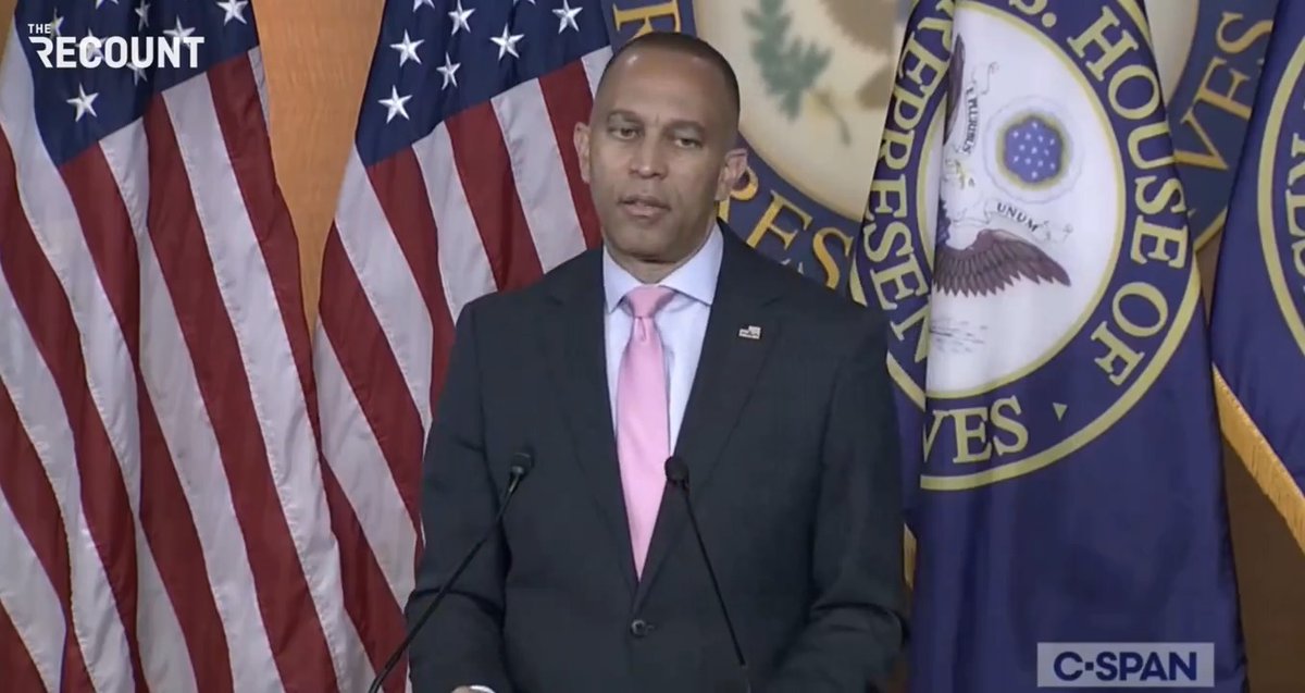 Hakeem Jeffries rips Donald Trump for bringing Laura Loomer, who called 9/11 an “inside job,” to the remembrance ceremony Tuesday: "It was shocking. and irresponsible. and offensive to the thousands of people who lost their lives on September 11."