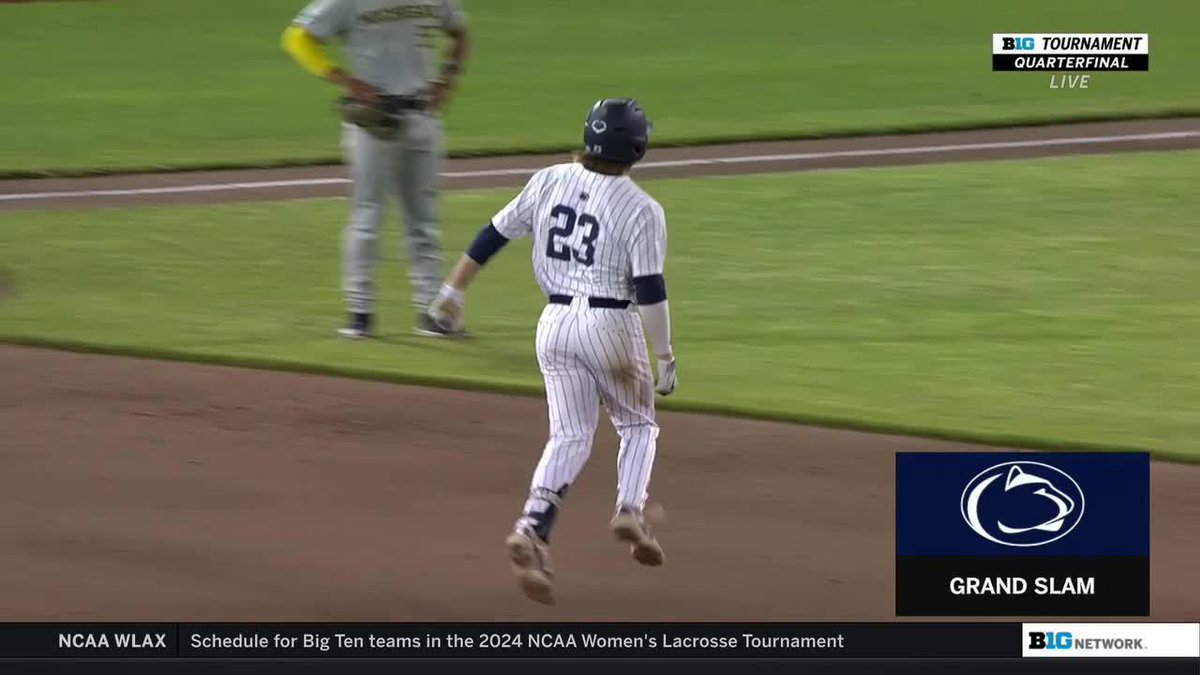 We’re throwing it back to Bryce Molinaro’s go-ahead grand slam vs. Michigan in the 2024 Big Ten Conference tournament 💥 #B1GBaseball x Penn State Baseball