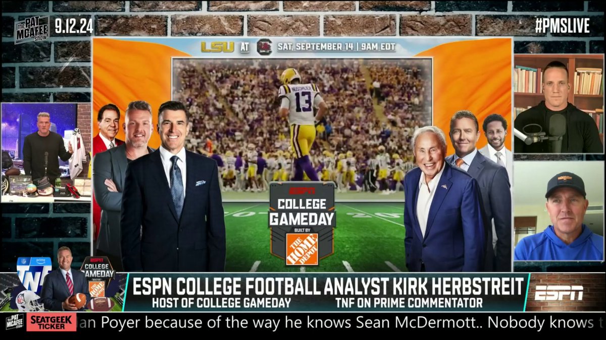 .Kirk Herbstreit and Pat McAfee are FIRED UP for Saturday in South Carolina 🔥