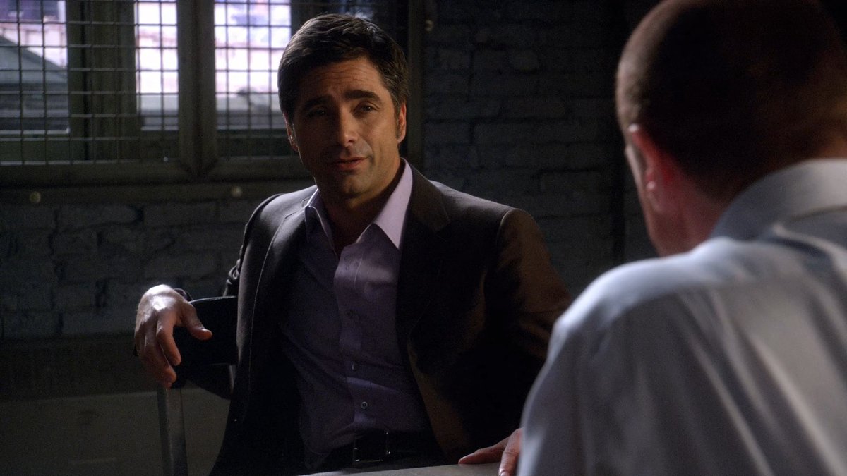 Sat for a Stabler vs. Stamos showdown. 👀🪑 Watch @johnstamos guest-star in Season 12 Episode 22 of #SVU streaming on Peacock.