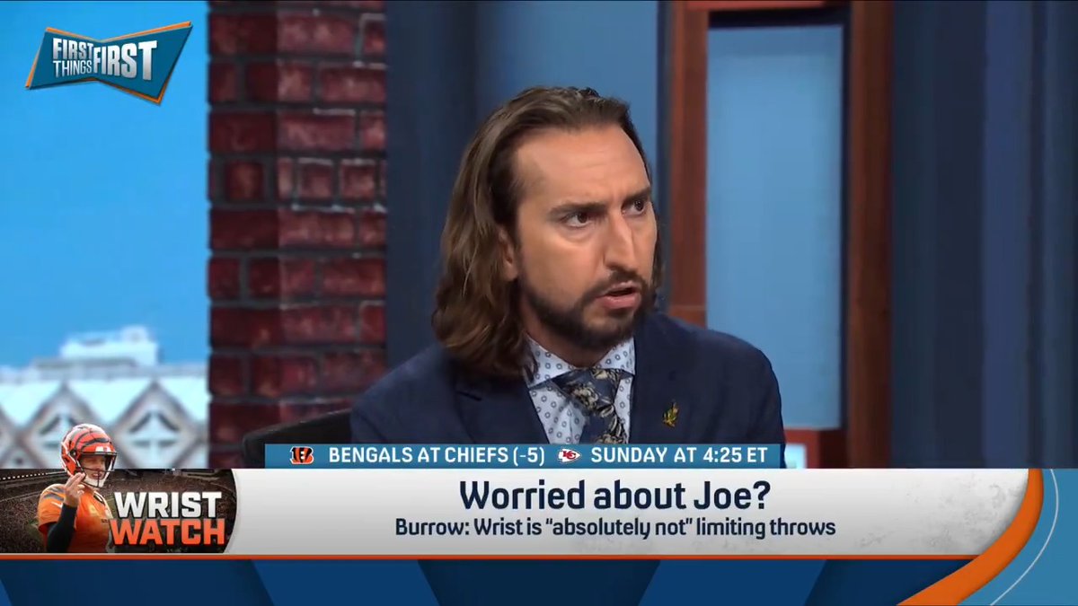 .nick wright on Joe Burrow: "This idea that is being propagated online and by other talk show hosts that he's been bad for two years is a lie. It's nonsense."