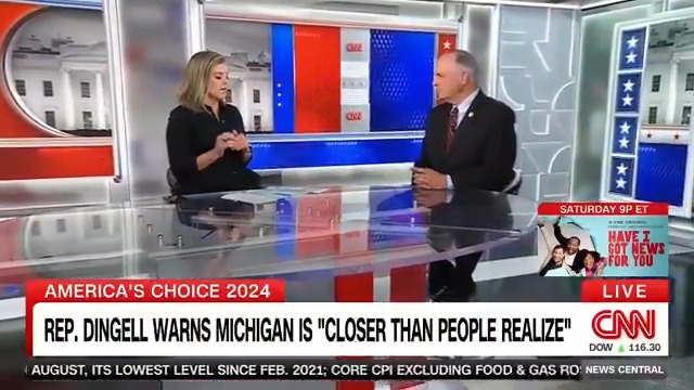 Rep. Kildee (D-MI) is concerned about Michigan this election but "less worried" than a month ago - "Whether it's fair or not to Pres. Biden... there was a concern that maybe we didn't have a path to victory, now we know we do and it's bringing a lot of people to this campaign."