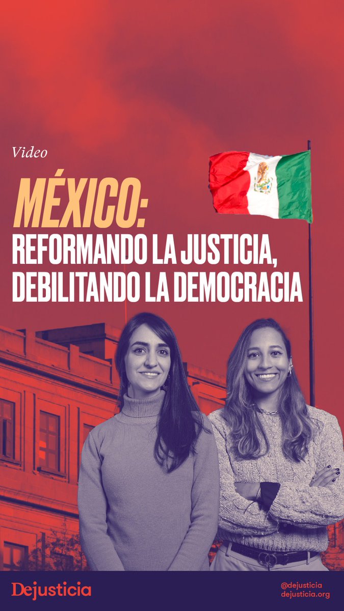 🇲🇽| Una reforma judicial en México amenaza la independencia judicial y el Estado de derecho, pues podría politizar la elección de autoridades judiciales. Esta es nuestra alerta sobre las consecuencias para la democracia. Lea aquí nuestra investigación: