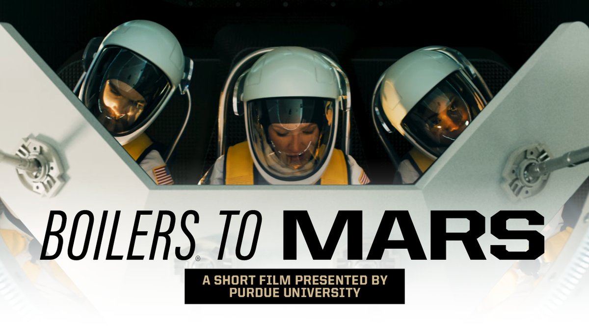 It’s here! 🎬 See #Purdue’s short film, “Boilers to Mars,” supported by Spacekids Global. Designated as the Cradle of Astronauts, the university is a leader in space exploration. Chances are, a Boilermaker will take humankind to Mars. Watch now. ⬇️