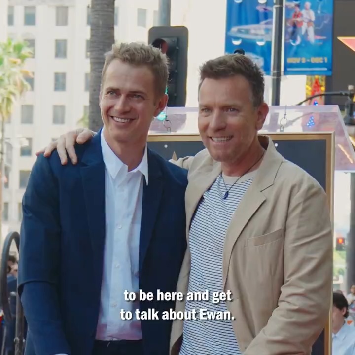 even on the street, he has the high ground. congratulations to Ewan McGregor!