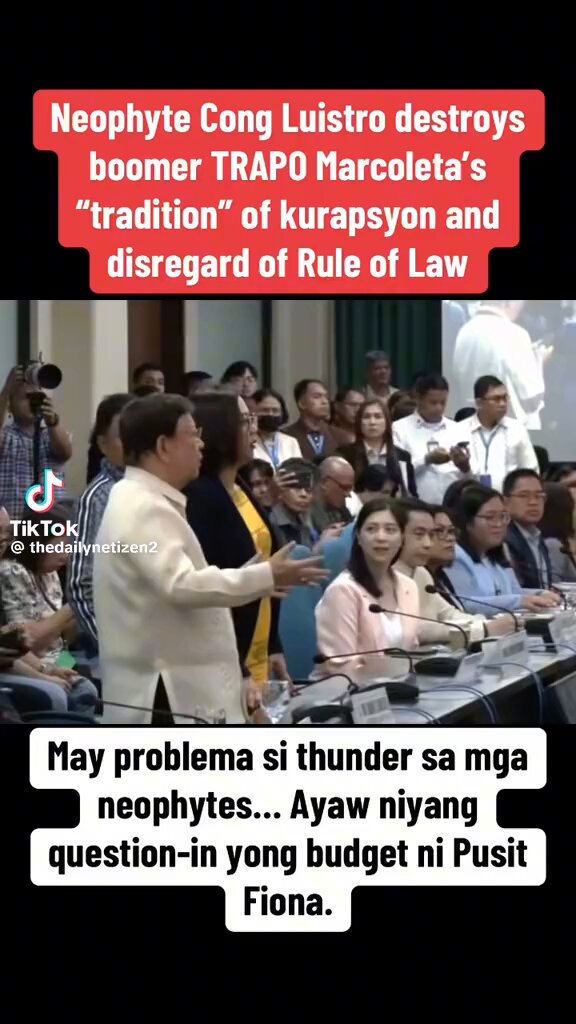 Watch how neophyte Congresswoman Gerville “Jinky Bitrics” Luistro destroys the old guards of Congress House of Representatives of the Philippines New bloods IN, old guards OUT! You’ve never seen the House this shook. Watch her fearless takedown that’s got everyone talking! ctto watch until the end