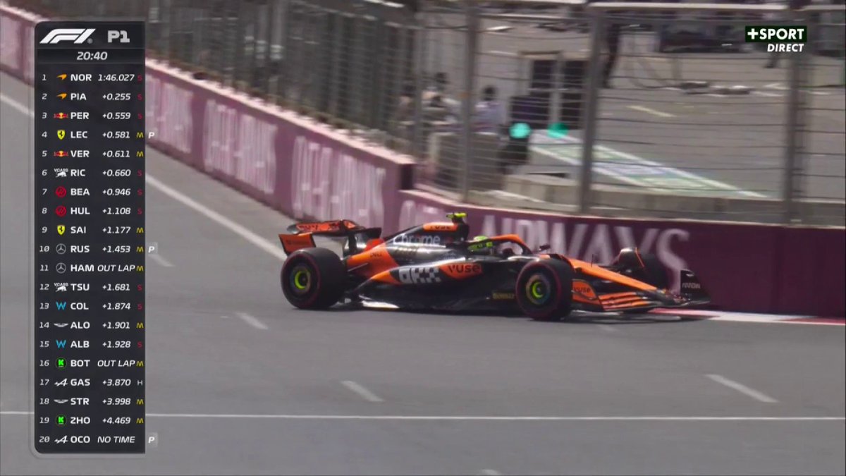 Drapeau Rouge dans la cabine commentateurs de CANAL+ 🚩 Julien FEBREAU et Adrien Tambay vont bien 😂👍 #AzerbaijanGP #F1