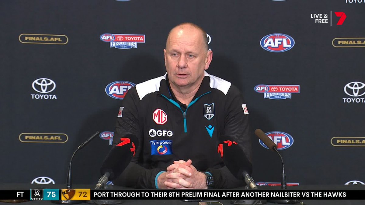 🗣️ "There was stuff said during last week that I certainly didn't enjoy, but I shouldn't have let that moment get to me." Ken Hinkley has his say on the post-match scenes #AFLPowerHawks