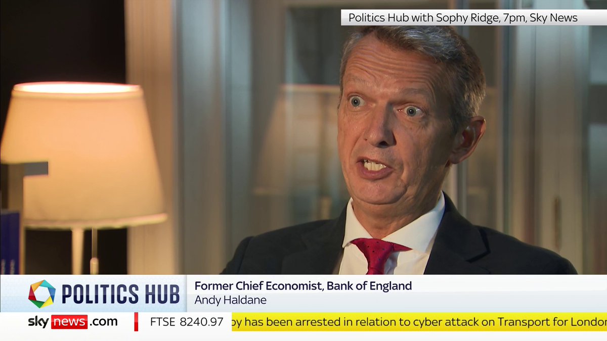 Striking intervention by Andy Haldane, former BoE chief economist, on the damage to confidence caused by Labour's "black hole" narrative