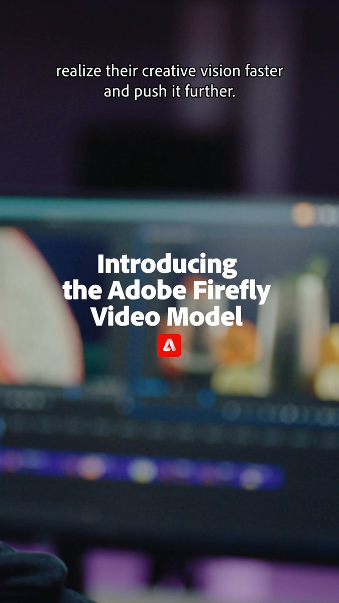Coming soon to beta! 🔜 Quickly ideate on your creative vision, fill gaps in your timeline, and add new elements to existing footage with the all-new #AdobeFirefly Video Model, designed to be commercially safe. Learn more here: