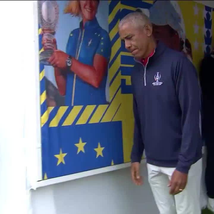 Introducing Solheim Cup U.S. Team 🇺🇸's biggest fan: Barack Obama 💪